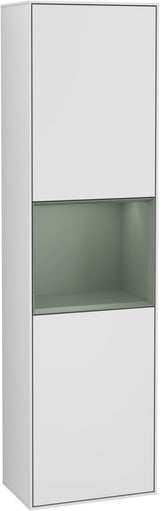 Villeroy & Boch Hochschrank Finion F460GF – 418 mm, Glossy White Lacquer, mit Beleuchtung & SoftClosing