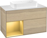 Villeroy & Boch Finion Waschtischunterschrank 1000 mm Glossy White Lacquer – mit LED-Beleuchtung & SoftClosing