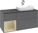 Villeroy & Boch Finion Waschtischunterschrank 1200 mm Glossy White Lacquer mit LED-Beleuchtung
