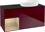 Villeroy & Boch Waschtischunterschrank Finion FA42G 1200 mm Glossy White Lacquer mit Beleuchtung