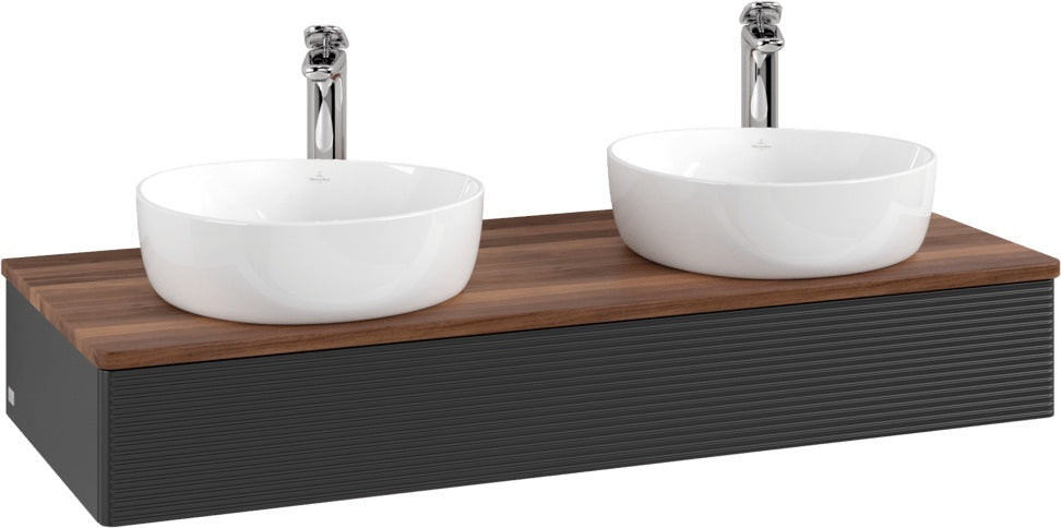 Villeroy & Boch Antao Waschtischunterschrank 1200 mm Anthracite Matt mit LED-Auszugsbeleuchtung