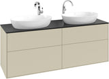 Villeroy & Boch Finion Waschbeckenunterschrank 1600 mm Glossy White Lacquer mit Beleuchtung