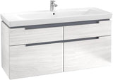 Villeroy & Boch Subway 2.0 Waschbeckenunterschrank 1287 mm Glossy White mit 4 Auszügen
