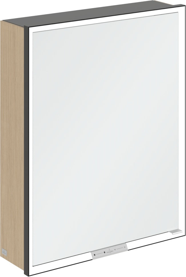 Villeroy & Boch Spiegelschrank My View+ B48110 1000 mm Graphite mit LED-Beleuchtung und SoftClosing
