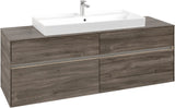 Villeroy & Boch Waschtischunterschrank Collaro C031B0 1600 mm Stone Oak mit LED-Beleuchtung und SoftClosing