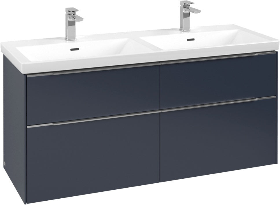 Villeroy & Boch Subway 3.0 Waschtischunterschrank 1272 mm Brilliant White mit 4 Auszügen