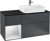Villeroy & Boch Finion Waschbeckenunterschrank 1200 mm Glossy White Lacquer mit Beleuchtung