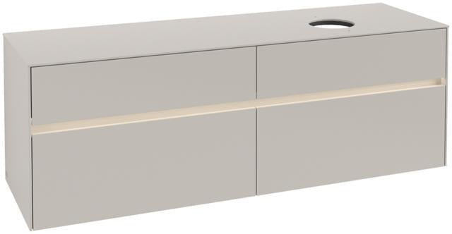 Villeroy & Boch Waschtischunterschrank Collaro C051 B0 1600 mm Glossy White mit LED-Beleuchtung