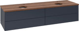 Villeroy & Boch Waschtischunterschrank Antao 1600 mm Anthracite Matt mit 4 Auszügen und Beleuchtung