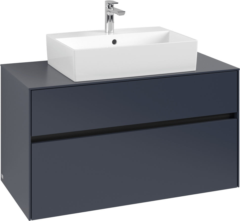 Villeroy & Boch Waschbeckenunterschrank Collaro C125 B0 1000 mm White Oak mit Beleuchtung