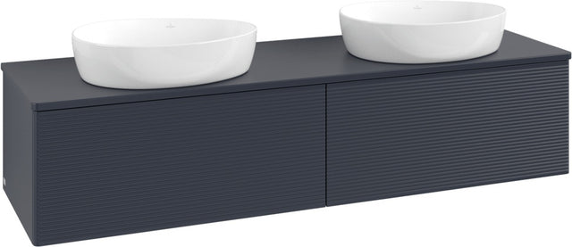 Villeroy & Boch Antao Waschtischunterschrank 1600 mm Midnight Blue Matt mit LED