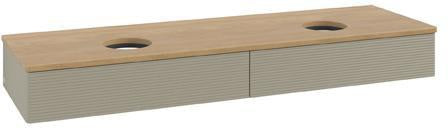 Villeroy & Boch Antao Waschtischunterschrank 1600 mm Stone Grey Matt mit 2 Auszügen
