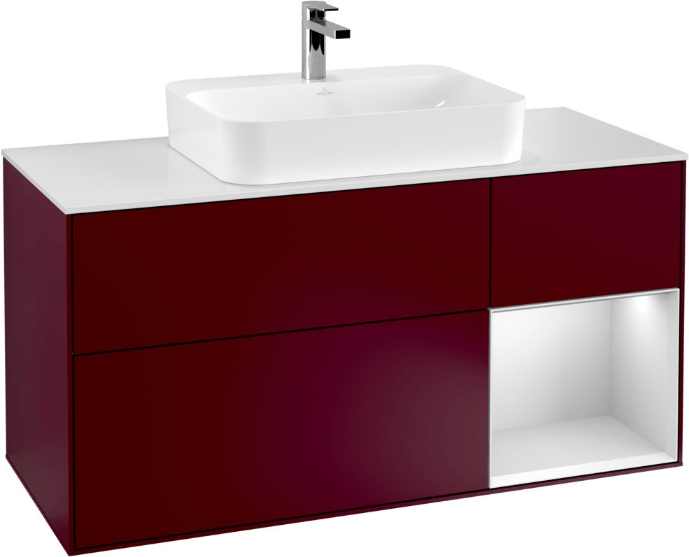 Villeroy & Boch Waschtischunterschrank Finion F421G 1200 mm Glossy White Lacquer