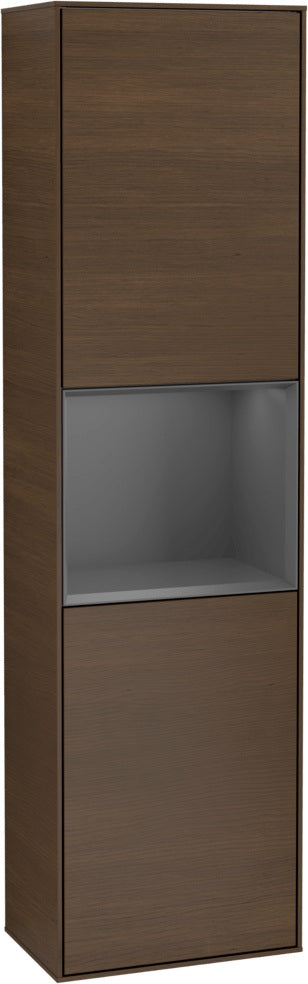 Villeroy & Boch Hochschrank Finion F460GF – 418 mm, Glossy White Lacquer, mit Beleuchtung & SoftClosing