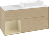 Villeroy & Boch Finion Waschtischunterschrank 1200 mm Glossy White mit Beleuchtung