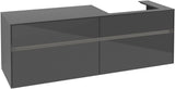 Villeroy & Boch Waschbeckenunterschrank Collaro C023 B0 1600 mm Glossy Grey mit LED-Beleuchtung