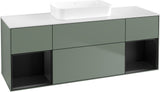 Villeroy & Boch Finion Waschtischunterschrank 1600 mm Glossy White Lacquer mit Beleuchtung