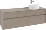 Villeroy & Boch Collaro Waschtischunterschrank 1600 mm Taupe mit 4 Auszügen und SoftClosing