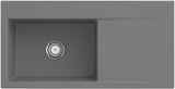 Villeroy & Boch Einbauspüle Subway Style 60 in Ebony CeramicPlus, 1000x510mm, Keramik, mit Abtropffläche