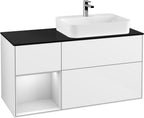 weiß / Mitteldichte Faserplatte (MDF) / G392M T 1200x603x501mm Glossy White