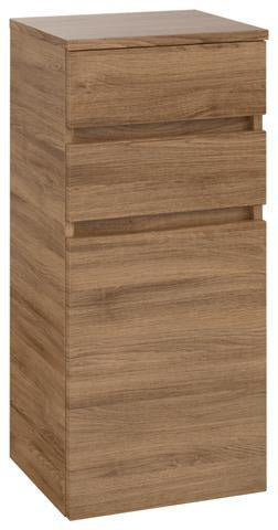Villeroy & Boch Legato Seitenschrank 400x870x350 mm Kansas Oak, wandhängend, mit Soft-Close