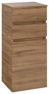 Villeroy & Boch Legato Seitenschrank 400x870x350 mm Kansas Oak, wandhängend, mit Soft-Close