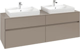 Villeroy & Boch Waschtischunterschrank Collaro C024 B0, 1600 mm, Taupe, mit Beleuchtung und SoftClosing