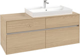 Villeroy & Boch Waschtischunterschrank Collaro C090 Nordic Oak 1400 mm mit 4 Auszügen und SoftClosing
