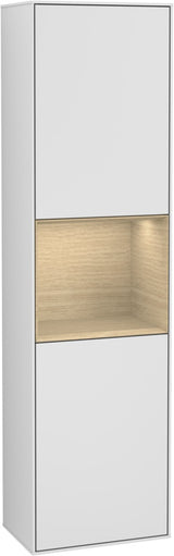 Villeroy & Boch Hochschrank Finion G460GF – Hochglanz Weiß, LED-Beleuchtung, SoftClose