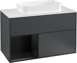 Villeroy & Boch Waschtischunterschrank Finion G241GF Glossy White Lacquer 1000 mm mit Beleuchtung