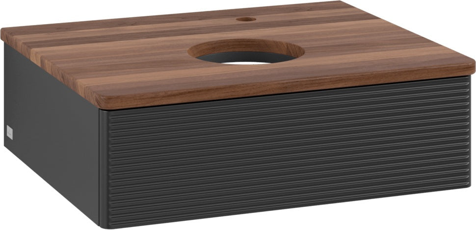 Villeroy & Boch Waschtischunterschrank Antao 600 mm Anthrazit Matt mit LED-Auszugsbeleuchtung