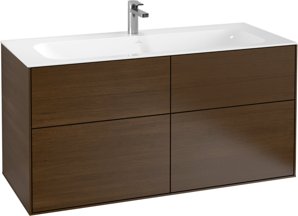 Villeroy & Boch Finion Waschtischunterschrank 1196 mm Glossy White Lacquer mit 4 Auszügen