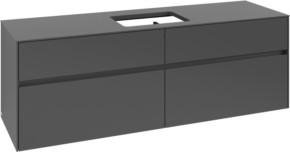 Villeroy & Boch Waschtischunterschrank Collaro C120 B0 1600 mm White Oak mit LED-Beleuchtung