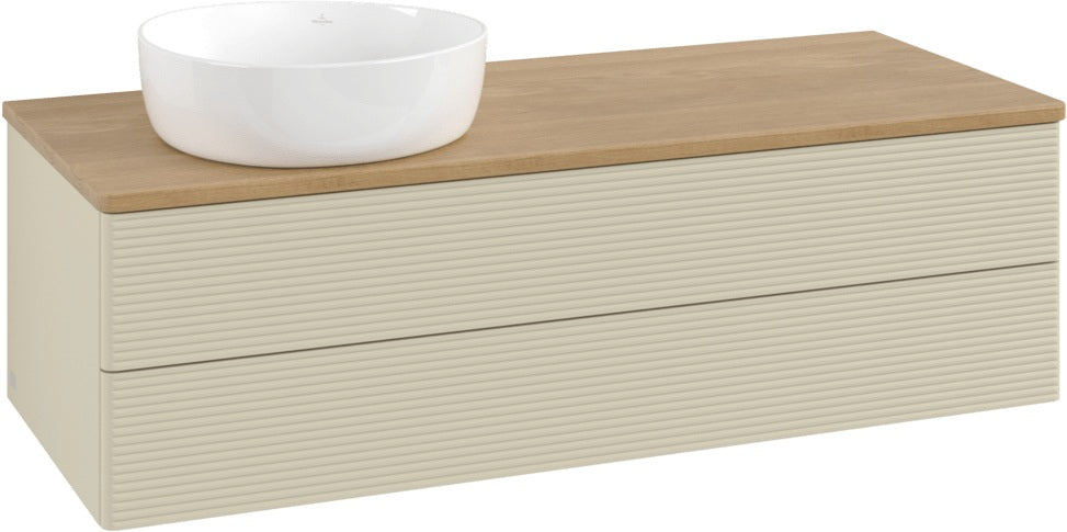 Villeroy & Boch Antao Waschtischunterschrank 1200 mm Anthrazit Matt mit 2 Auszügen