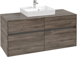 Villeroy & Boch Waschtischunterschrank Collaro C07000 1200 mm Stone Oak mit 4 Auszügen und SoftClosing