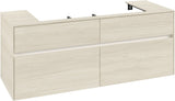Villeroy & Boch Waschtischunterschrank Collaro C092 B0 1400 mm White Oak mit Beleuchtung