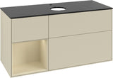 Villeroy & Boch Finion Waschtischunterschrank 1200 mm Glossy White Lacquer mit Beleuchtung