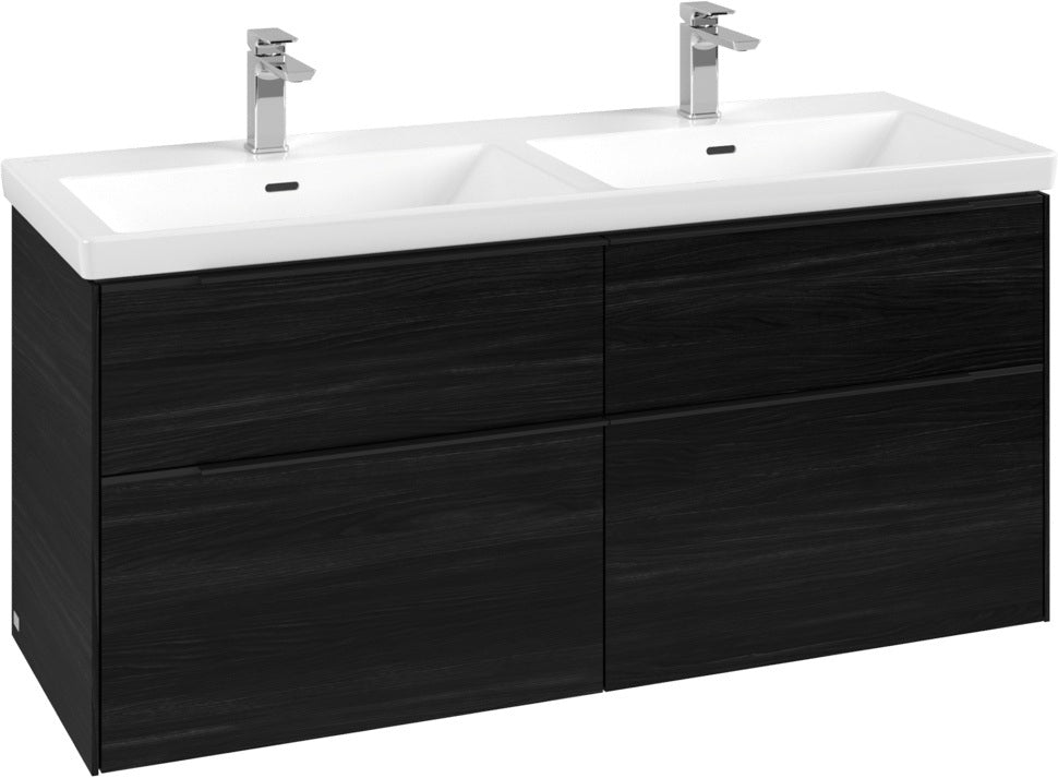 Villeroy & Boch Subway 3.0 Waschtischunterschrank 1272 mm Brilliant White mit 4 Auszügen