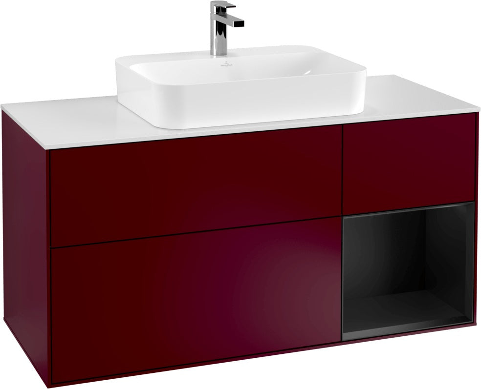 Villeroy & Boch Waschtischunterschrank Finion F421G 1200 mm Glossy White Lacquer