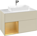Villeroy & Boch Waschtischunterschrank Finion G241GF Glossy White Lacquer 1000 mm mit Beleuchtung