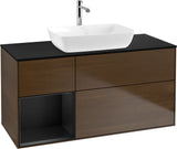 Villeroy & Boch Finion Waschtischunterschrank 1200 mm Glossy White Lacquer mit Beleuchtung