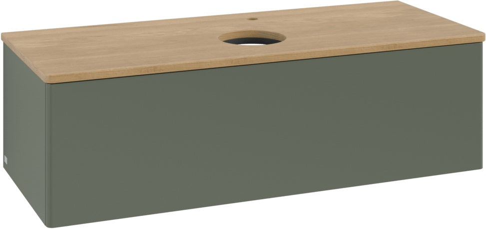 Villeroy & Boch Antao Waschbeckenunterschrank 1200 mm Anthrazit Matt Lack – Mit Auszug & Push-to-Open