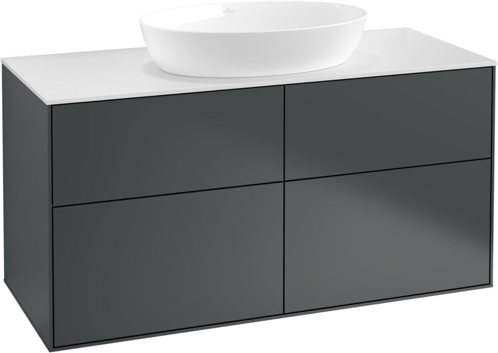 Villeroy & Boch Finion Waschbeckenunterschrank 1000 mm Glossy White Lacquer mit Beleuchtung