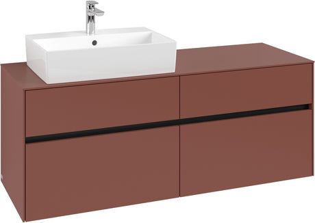 Villeroy & Boch Waschbeckenunterschrank Collaro C132 B0 1400 mm White Oak mit Beleuchtung