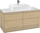Villeroy & Boch Finion Waschbeckenunterschrank 1200 mm Glossy White Lacquer mit LED-Beleuchtung