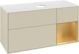 Villeroy & Boch Waschtischunterschrank Finion G831G 1200 mm Glossy White Lacquer mit Beleuchtung