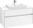 Villeroy & Boch Collaro Waschtischunterschrank 1000 mm Glossy White mit SoftClosing