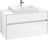 Villeroy & Boch Collaro Waschtischunterschrank 1000 mm Glossy White mit SoftClosing