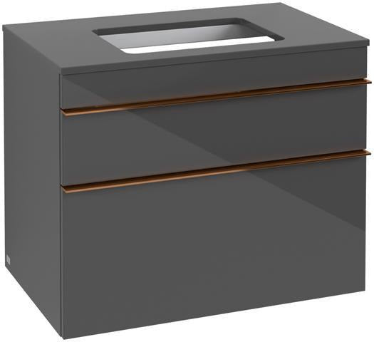 Villeroy & Boch Venticello Waschtischunterschrank 757 mm Glossy White mit 2 Auszügen