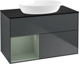 Villeroy & Boch Finion Waschtischunterschrank 1000 mm Glossy White Lacquer mit Beleuchtung